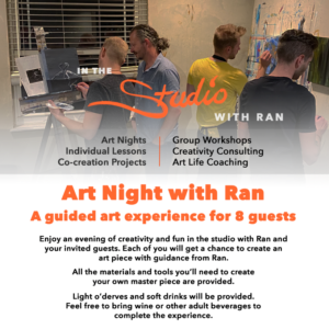 Art Night in the studio with artist Ran Stewart